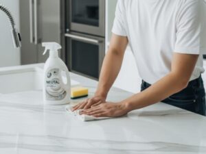 キッチンの人工大理石カウンター汚れ落とし術